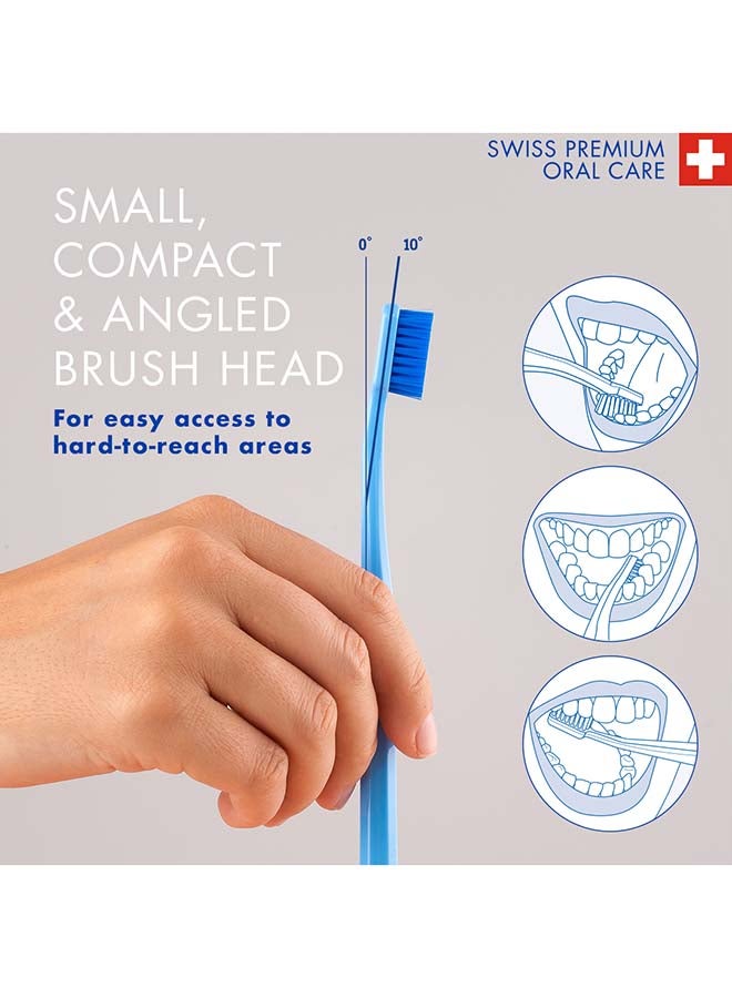 CURAPROX Cs 5460 Ultra-Soft Toothbrush | Bpa-Free Manual Brush For Adults With 5460 Curen® Filaments | Gentle Plaque Removal For Healthier Gums And Teeth – Turquoise/Green, 1 Pack - Image 4